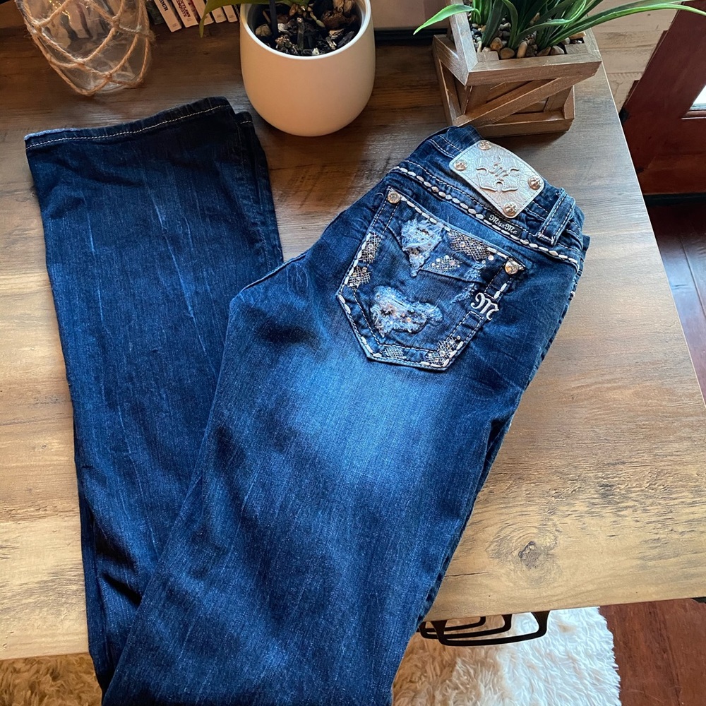 LONG Miss Me easy boot cut jeans 28x35 long tall